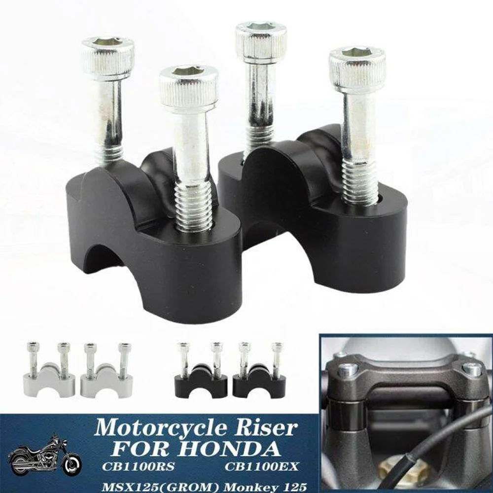 

Motorcycle Sports Handle Bar Riser Clamp Extend Handlebar For HONDA CB1100RS CB1100EX MSX125(GROM) Monkey 125
