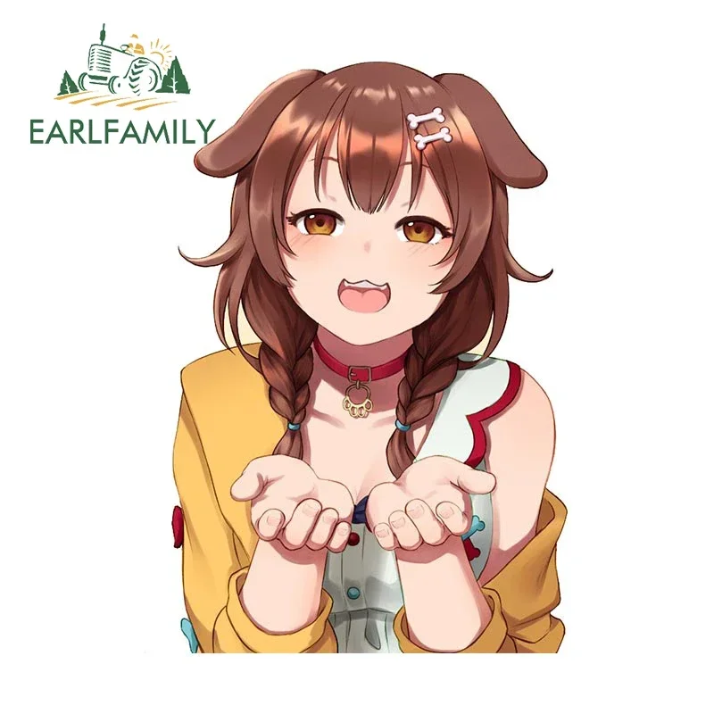 EARLFAMILY 13 cm x 9,3 cm Inugami Korone Hentai Autozubehör Aufkleber Motorrad Anime Aufkleber Graffiti Windows Laptop Dekor