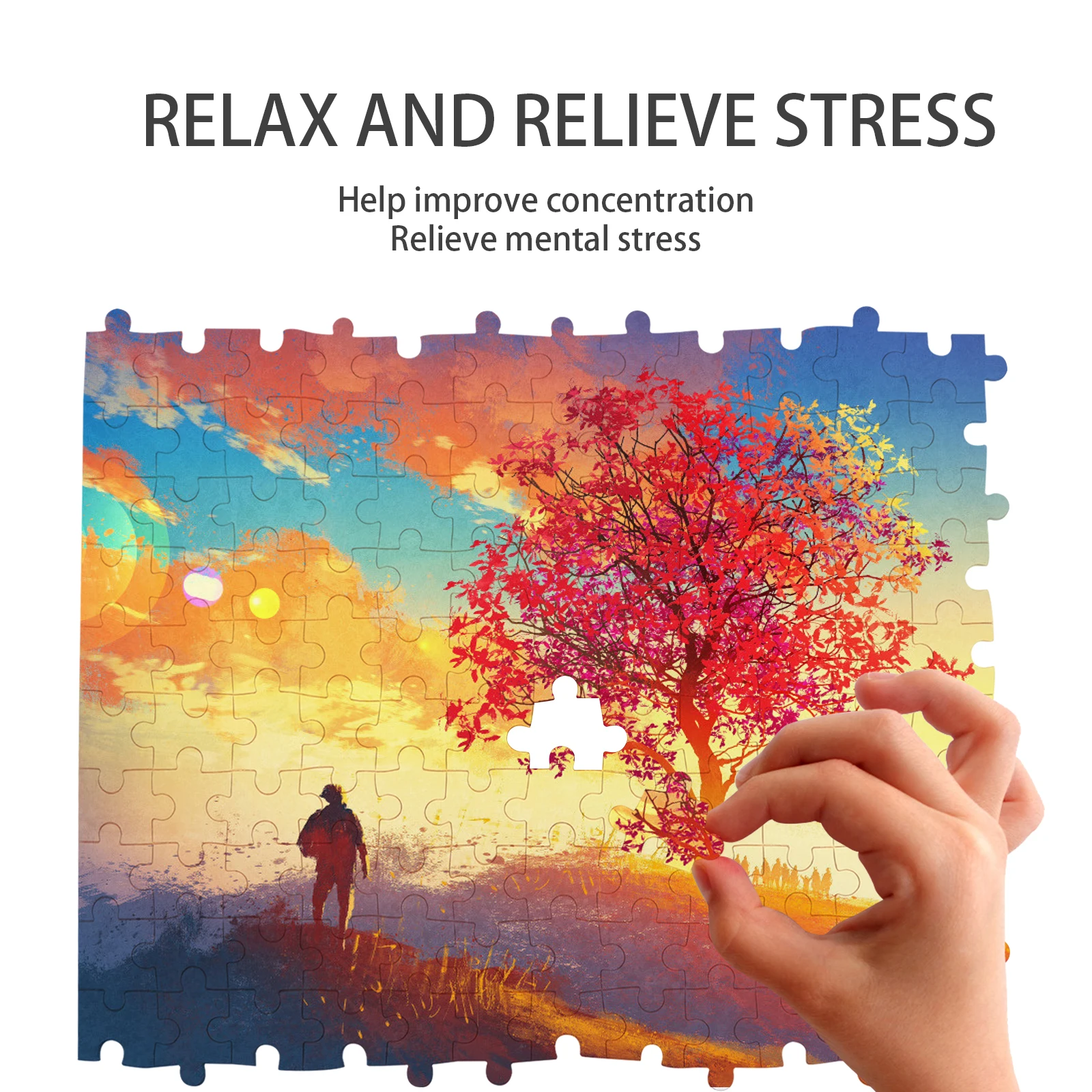 

1000pcs Wooden Puzzle Blank Jigsaw for Kids Custom Sublimation Heat Transfer DIY Game Decoration Gift Puzzle Pieces