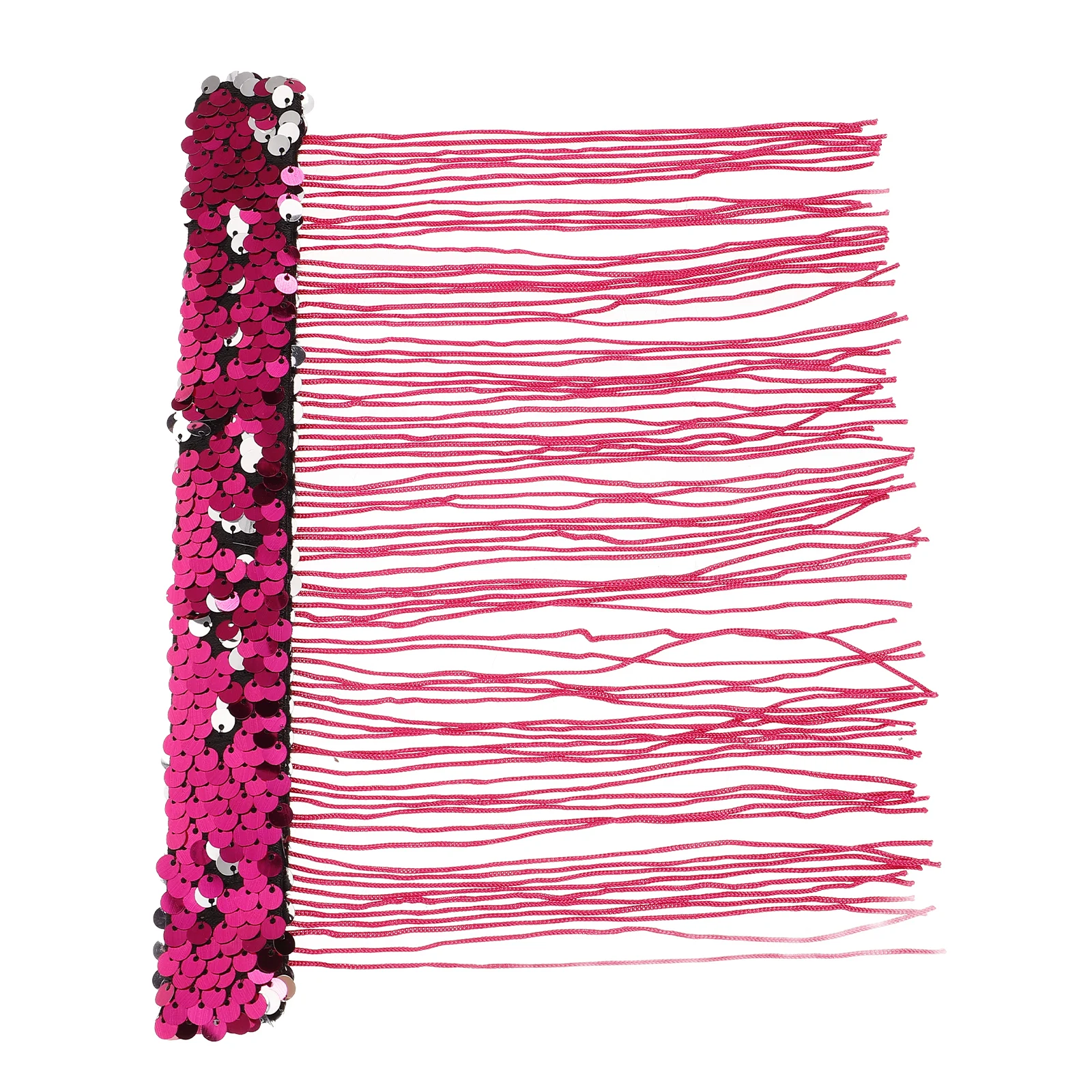 

Sequin Tassel Slap Bracelet Festive Wristband Sparkle Party Accessory for Kids Girls Snap Wristbands Bulk Classroom Favor