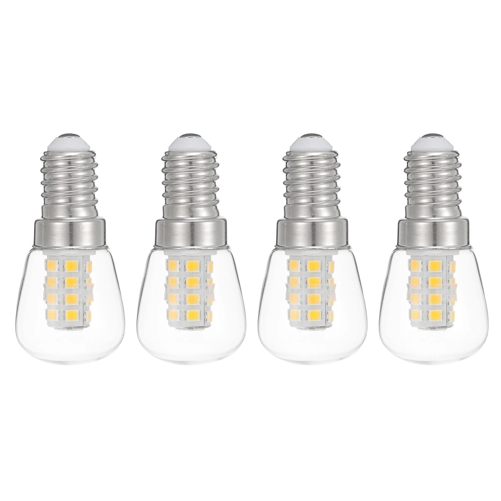 

4pcs Energy-saving Bulb Set E14 Base Refrigerator Bulb Fridge Light Replacement Low Power Fridge Light Replacement Glass