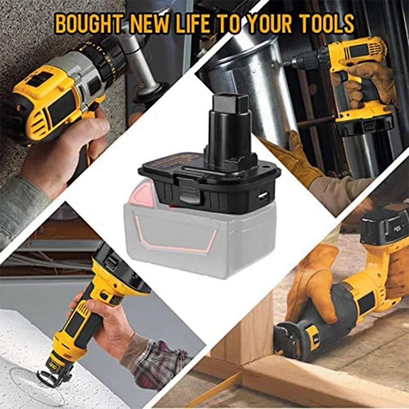 ¡Promoción! Para adaptador de batería Dewalt de 20V a 18V, convertidor DCA1820 versión mejorada DM18D para Dewalt 18V/20V