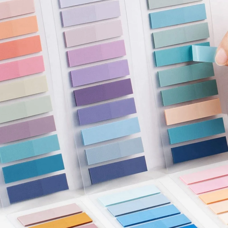 مجموعة من الكتب والكتب ، سهلة التركيب ، سهلة التركيب ، ملاحظات لاصقة ، morandi ، علامات الصفحة ، 280 قطعة ، 140 لون