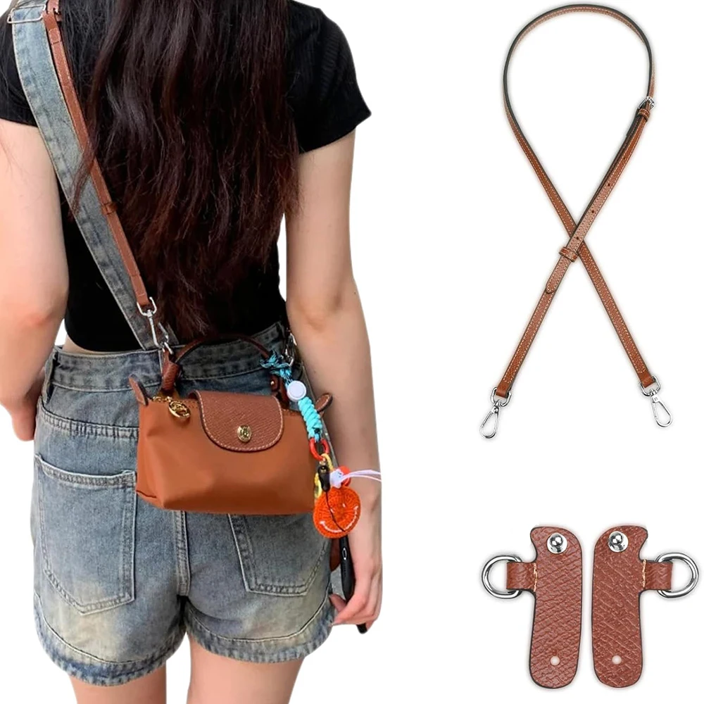 Replacement Bag Straps Set For Longchamp Crossbody Adjustable Conversion Punch-free Shoulder Bag Straps Accessories