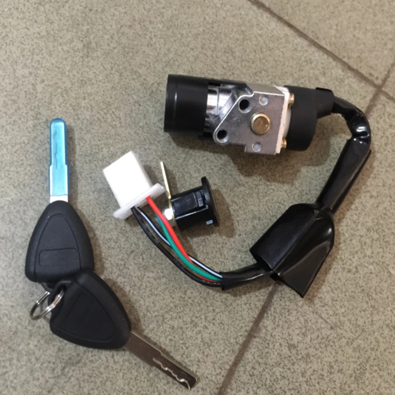 Zwarte M1 Elektrische Motorfiets Accessoires Set Lock Met Sleutel Elektrische Scooter Citycoco Fabriek Directe Levering