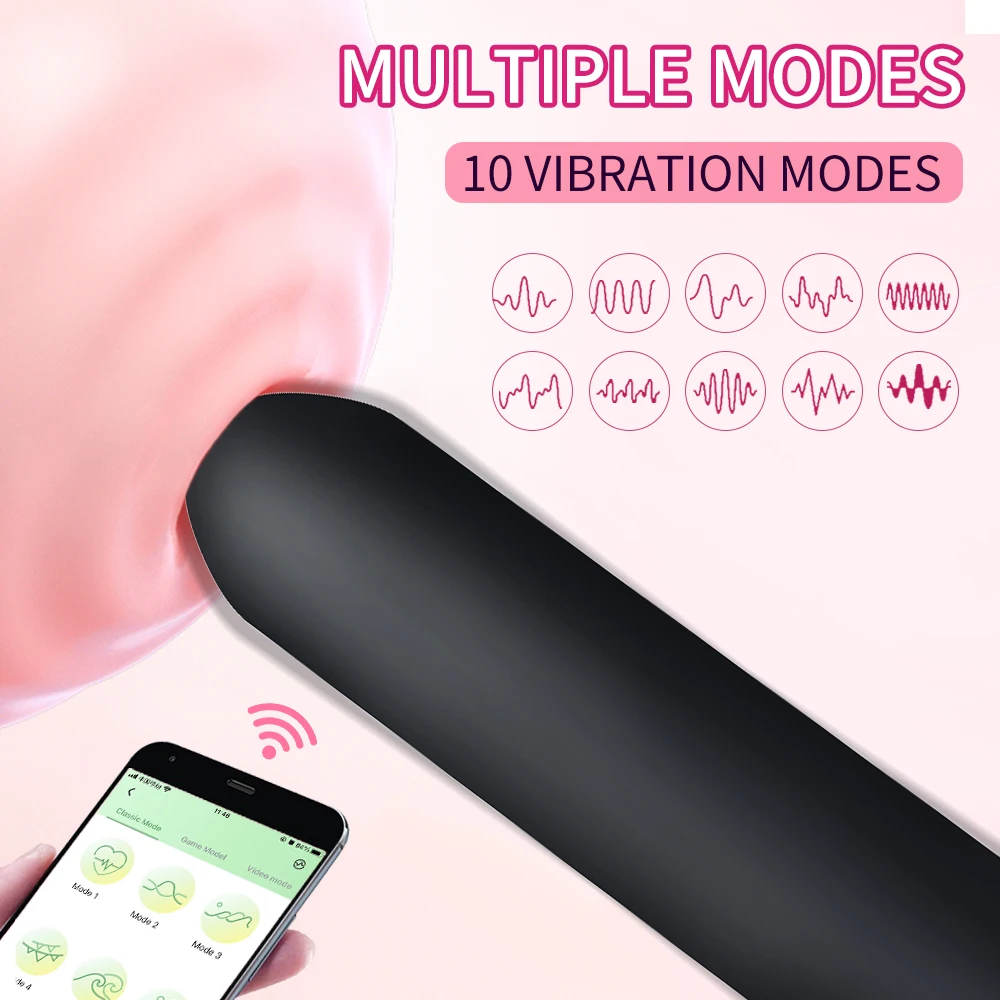 Powerful Bullet Vibrator APP Bluetooth Control Clitoral G Spot Stimulation Massager Mini Anal Pussy Stimulator Sex Toy for Women