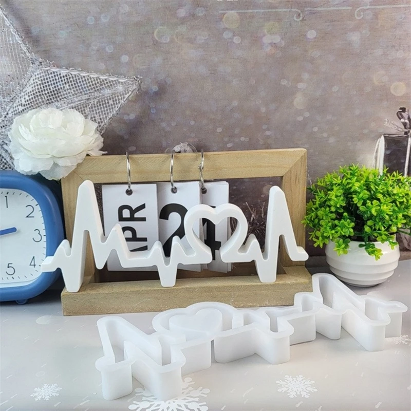 Stable Love Sign Ornament Silicone Mold for Wedding Table Resin Decorations