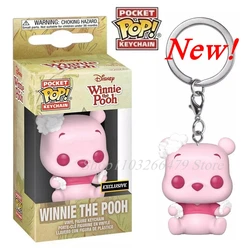 2026 NEW Hot Sale Funko Pocket Pop! Keychain Disney: Winnie the Pooh Pink Q Creative Model Keychains Bag Ornament Toys
