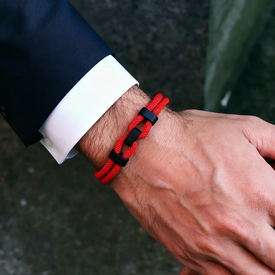 Fashion Men Rope Bracelet Adjustable Selected 4mm Milan String Environmentally Friendly Materials Sports Sweat Absorbent Braslet