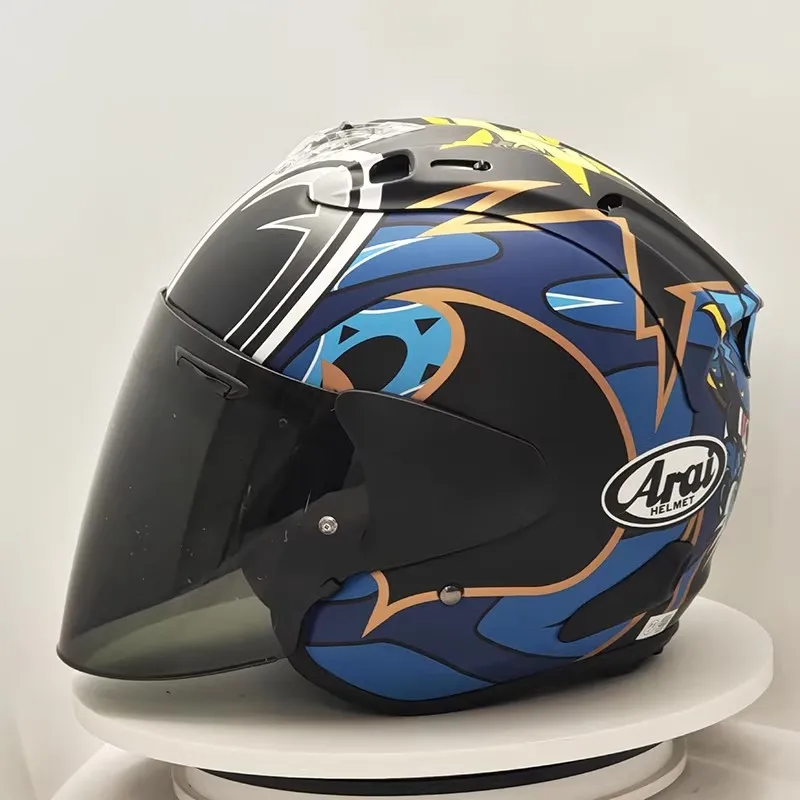 

VZ-RAM ABS Classic 3/4 Open Face Helmet,For Harley Motorcycle And Cruise Motorcycle Protection Helmets,big eyes kylin