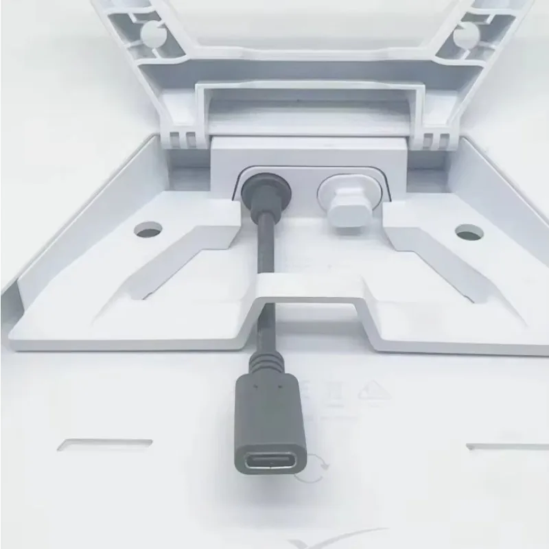 Grey Waterproof Starlink Mini 20V/5A 100W USB C Female To DC5521 Power Cable 18AWG Mini Type-C Charging Cable for Starlink Mini