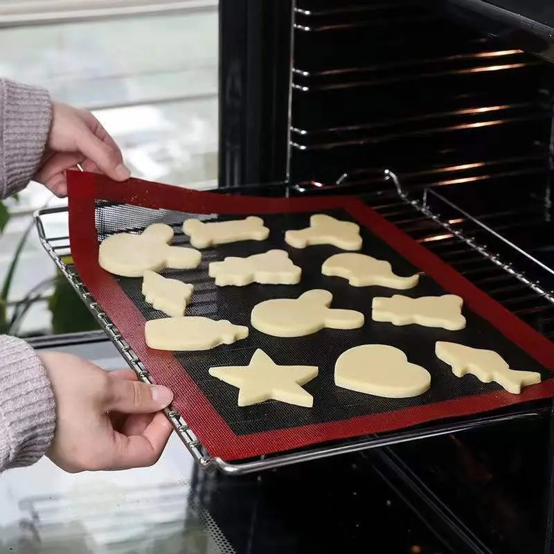 Non Stick Silicon Liner Bake Pans And Rolling For Macaroon Pastry Cookie Cake Making Tools Silicone Macaron Baking Mat 1Pcs