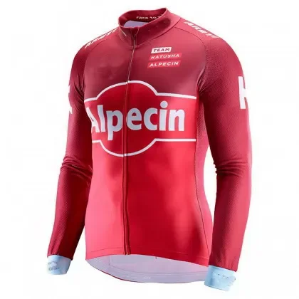 2017 KATUSHA ALPECIN  TEAM SPRING SUMMER Men's Cycling Jersey Long Sleeve Bicycle Clothing With Bib PANTS Ropa Ciclismo