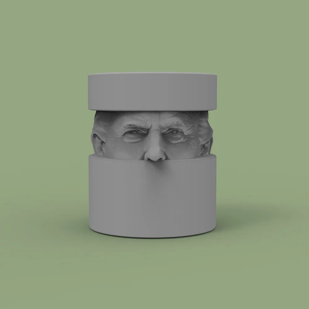 

Silicone Mold for Trump Candle Jar, Perfect for Cement, Concrete, Jesmonite, Resin Craft, Reusable, Non-Stick, Easy to Release