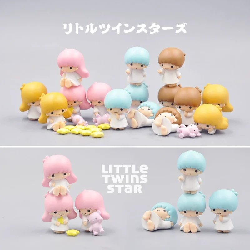 Japan Anime Figure Twinstars Doll Genuine Bulk Table Car Ornaments Children Toy Gifts