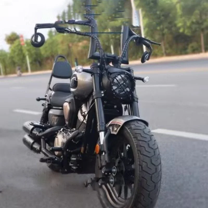 

Suitable For Honda Jinjila 450 Modified Headlight Cover Jinjila 450 Modified Retro Light Mesh Cover Large Lampshade