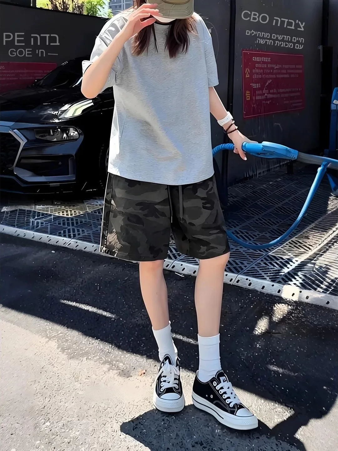 American Retro Camouflage Shorts Men's Summer Trendy Heavy-Duty Workwear Four-Part Loose Five-Part Pants Cleanfit Straight Leg