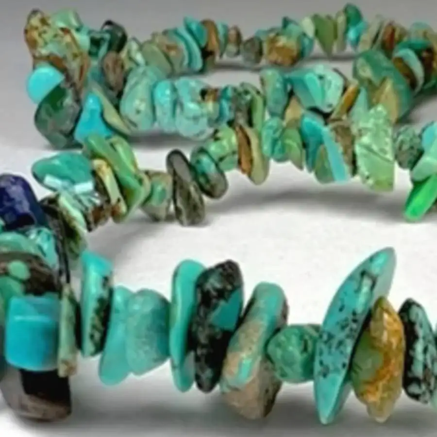 Handmade natural Turquoise ore irregular bead bracelet, men's cuff button bracelet, Ramadan prayer bead bracelet 6