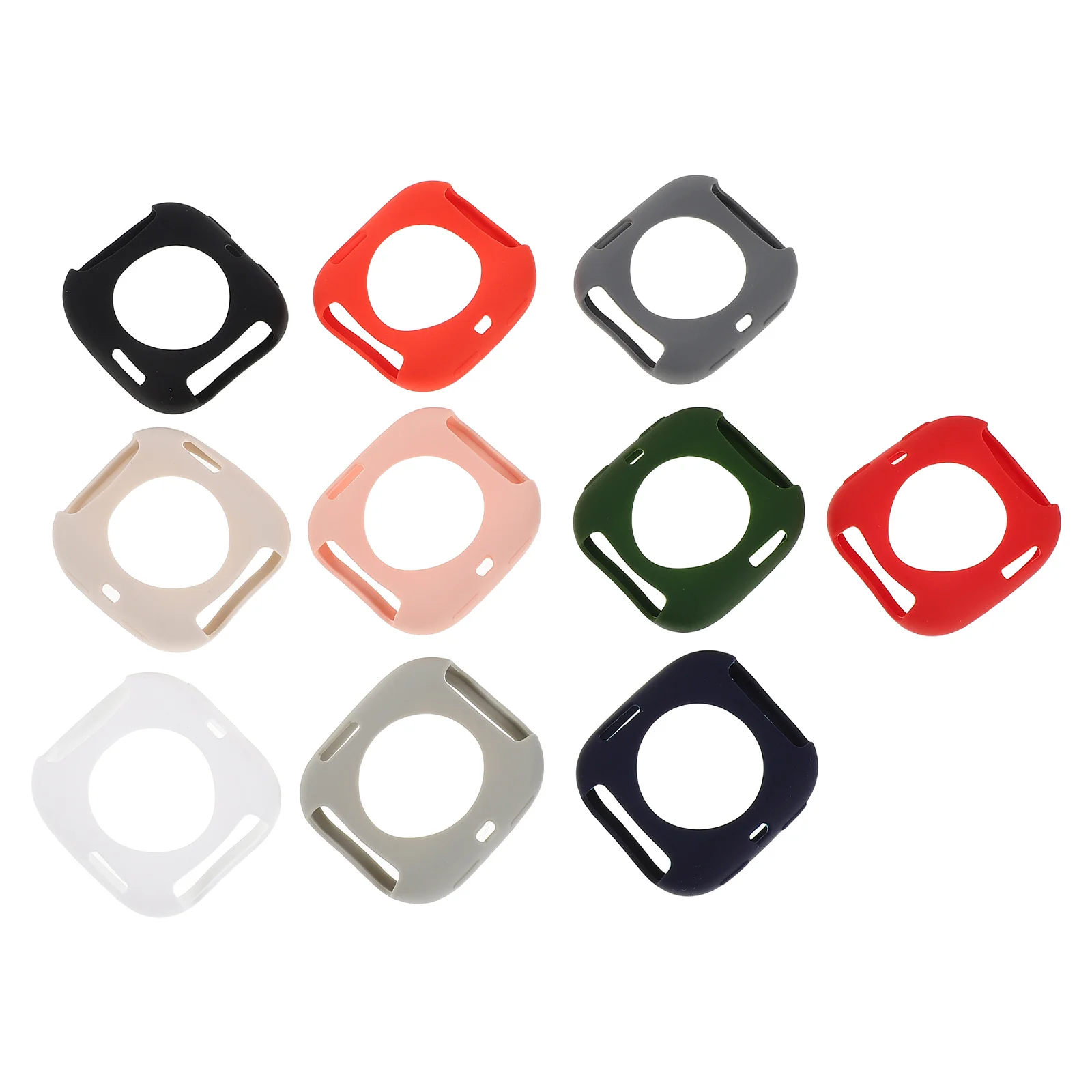 

10pcs Smartwatch Silicone Case Reusable Anti-Shocking Hollow Shell For Bip6, Watch Bumper Protector Accessory