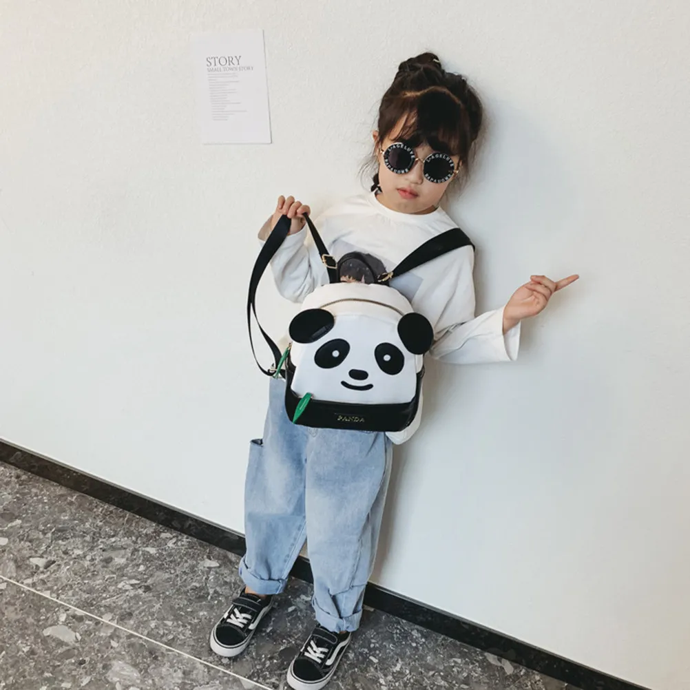 

Маленький рюкзак с рисунком панды, регулируемые лямки, дорожная сумка для мальчиков и девочек, милый рюкзак с пандой