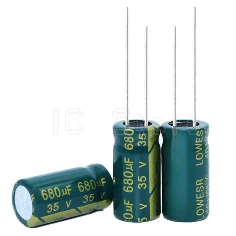 20PCS 35V 680uf Capacitor High Frequency Low ESR 10x17mm 10x20mm Aluminum Electrolytic Capacitor 10*17 10*20