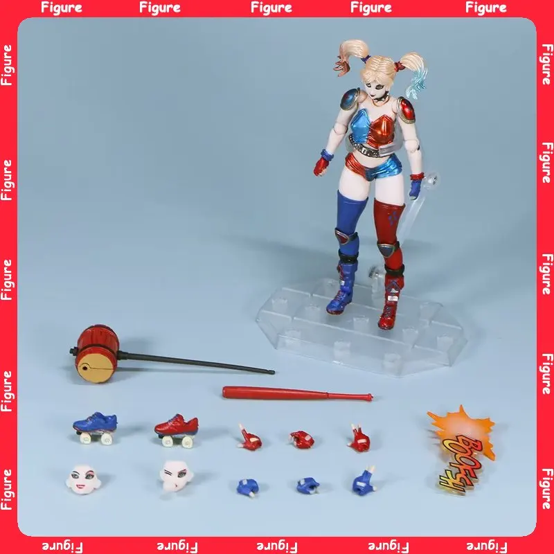 

18cm Movie Suicide Squad Harley Quinn Joint Mobility Action Figure Model Toys Doll Desktop Ornaments Collection Festival Gifts