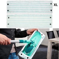 2pcs Mop Flat Pads for Leifheit Clean Twist XL MicroDuo Dry and Wet Cleaning Pad For Home Floor Cleaning Supplies 48.5x15cm