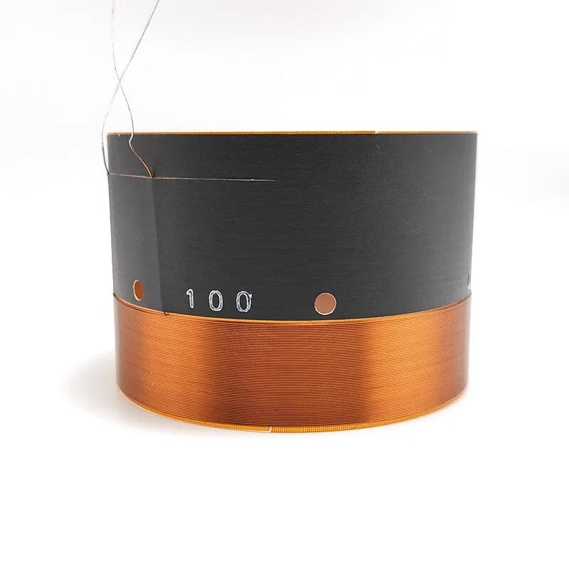 100mm low-frequency cone, round wire with 2 layers of pure copper, 100 cores, high-temperature resistant fiberglass frame