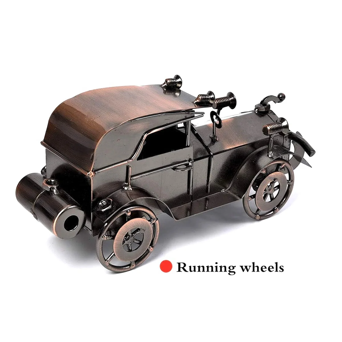 

AD30-Metal Antique Vintage Car Model Handcrafted Collections Collectible Vehicle for Bar or Home Decor Decoration Great Gift