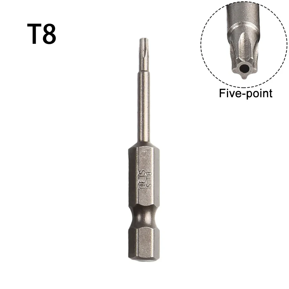 1pcs Screwdriver Bit T8 T-10 T15 T20 T25 T27 T30 T40 For Electric Screwdrivers Screwdrivers Drills Torx Screwdriver Bit