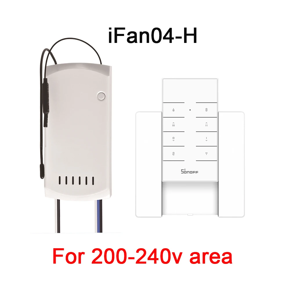 Sonoff Ifan04 L/H Wifi Plafondventilator En Lichtschakelaar Controller Ondersteuning 433Mhz Rf Afstandsbediening Smart Home Via Alexa Google Home