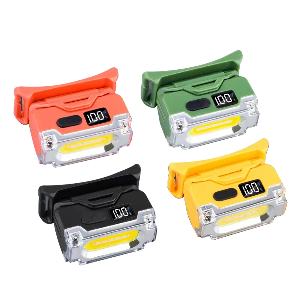 AliExpress cycle zone Outdoor Work Headlight Magnetic Lightweight Hat Clip Lamp 6 Lighting Modes Hiking Camping Fishing Headlamp with Digital Display