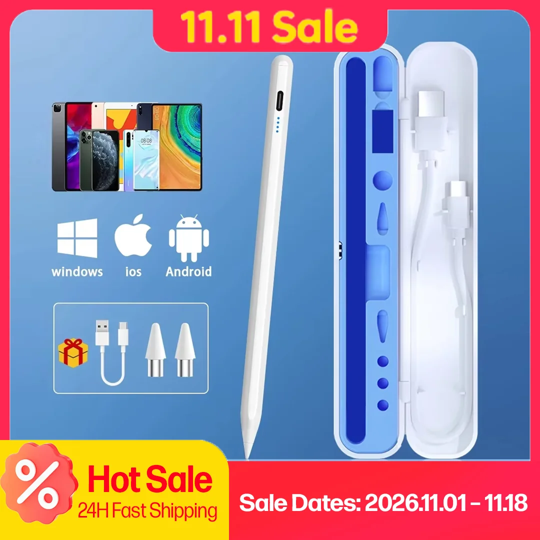 iPad 연필 용 태블릿 터치 펜 커버 용 범용 스타일러스 펜 Huawei Lenovo Samsung Xiaomi Redmi Honor Oppo Vivo With Box