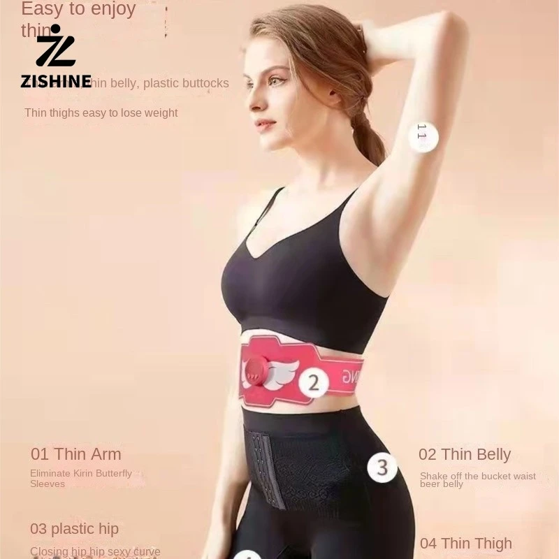 مدلك تحفيز العضلات EMS، مدلك التخسيس، للجنسين، حزام تدريب البطن، تنحيف البطن وتشكيل بيلاتيس اللياقة البدنية #2