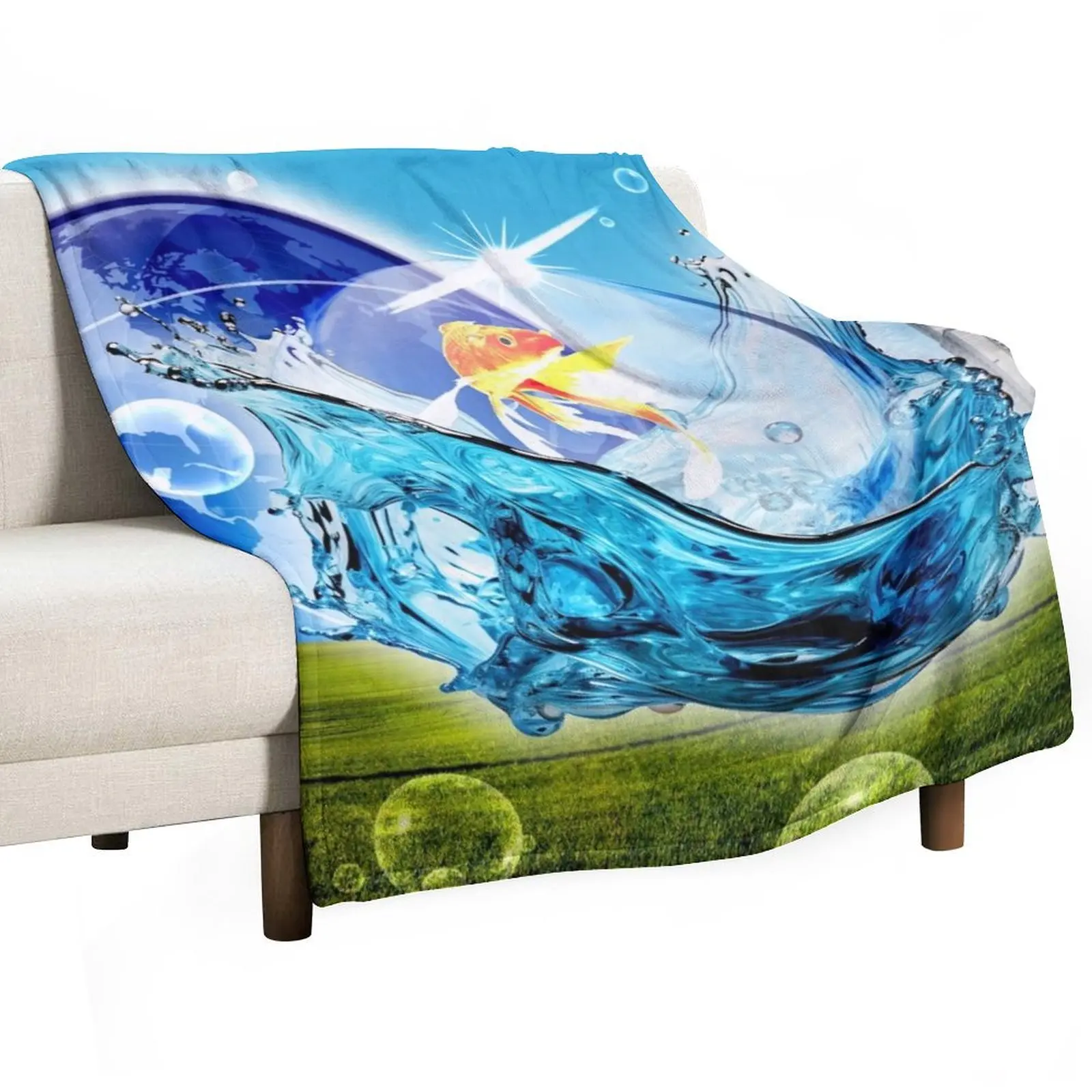 

frutiger aero Throw Blanket Fashion Sofas valentine gift ideas for sofa Blankets