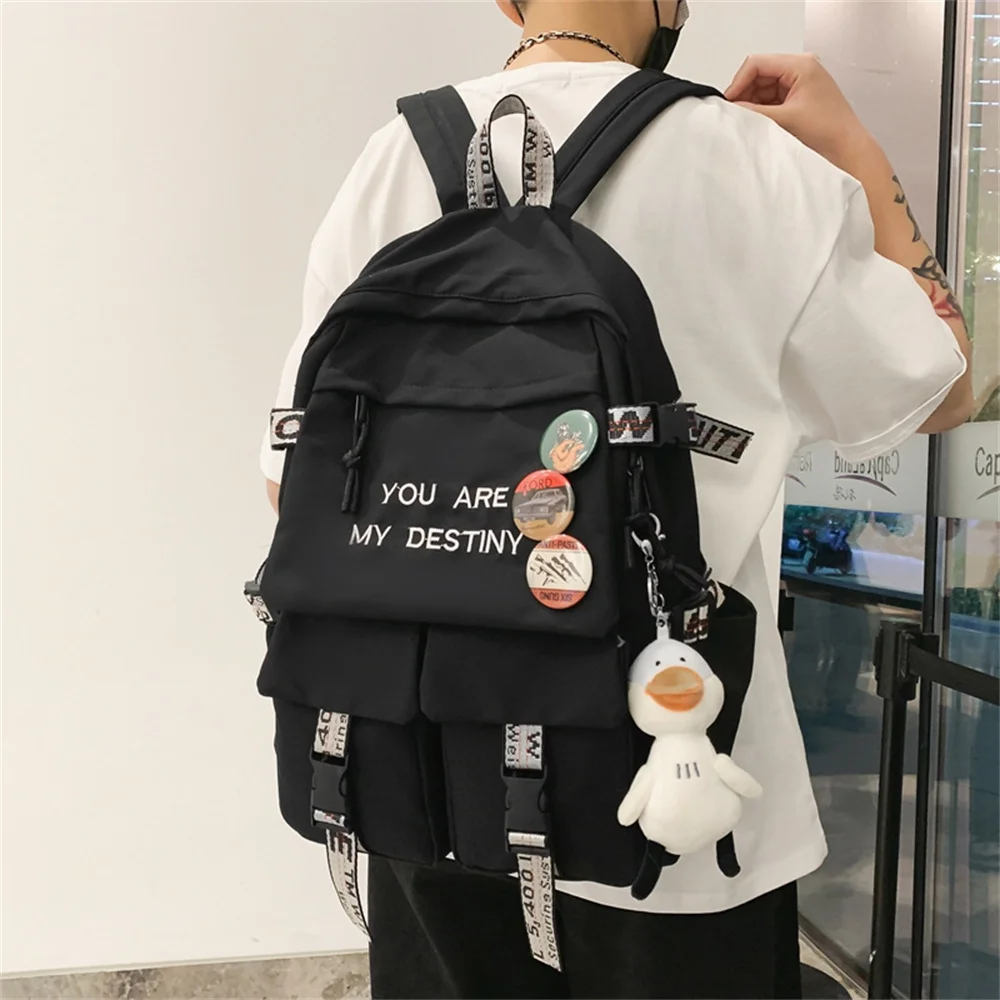 Nuovo zaino Casual per studenti delle scuole medie coreano Harajuku Campus zainetto borsa per Computer pendolare di grande capacità per uomo donna