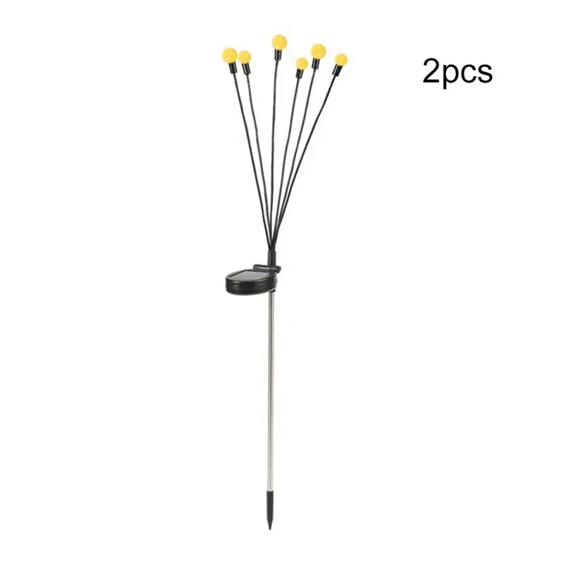 AB08-Solar Garden Lights - 12 LED Firefly Lights , Sway By Wind, Waterproof Solar
