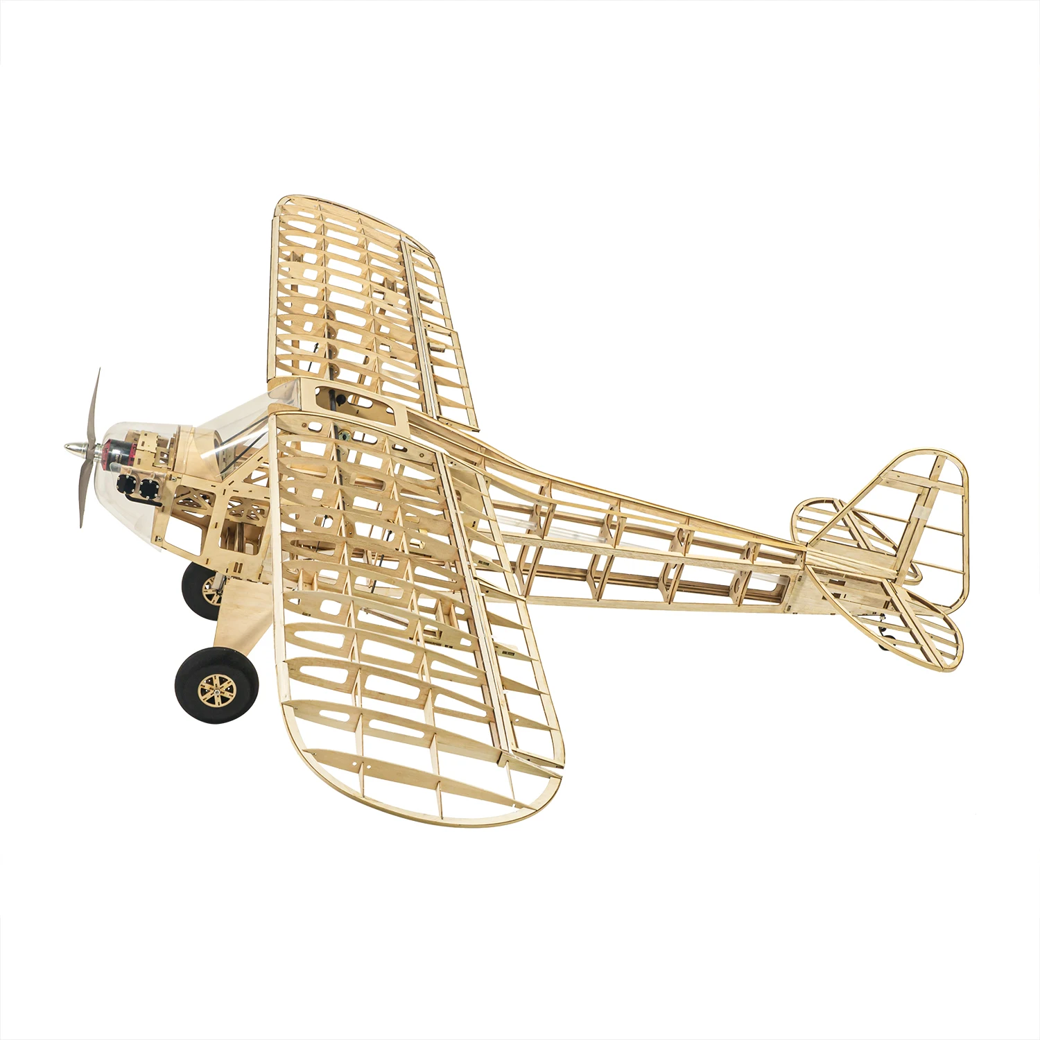 Piper J-3 Cub Balsa Wood RC Airplane Laser Cut Kit 2000mm, DIY Scale Model Building Kit for Adult Collectors Hobby Aircraft