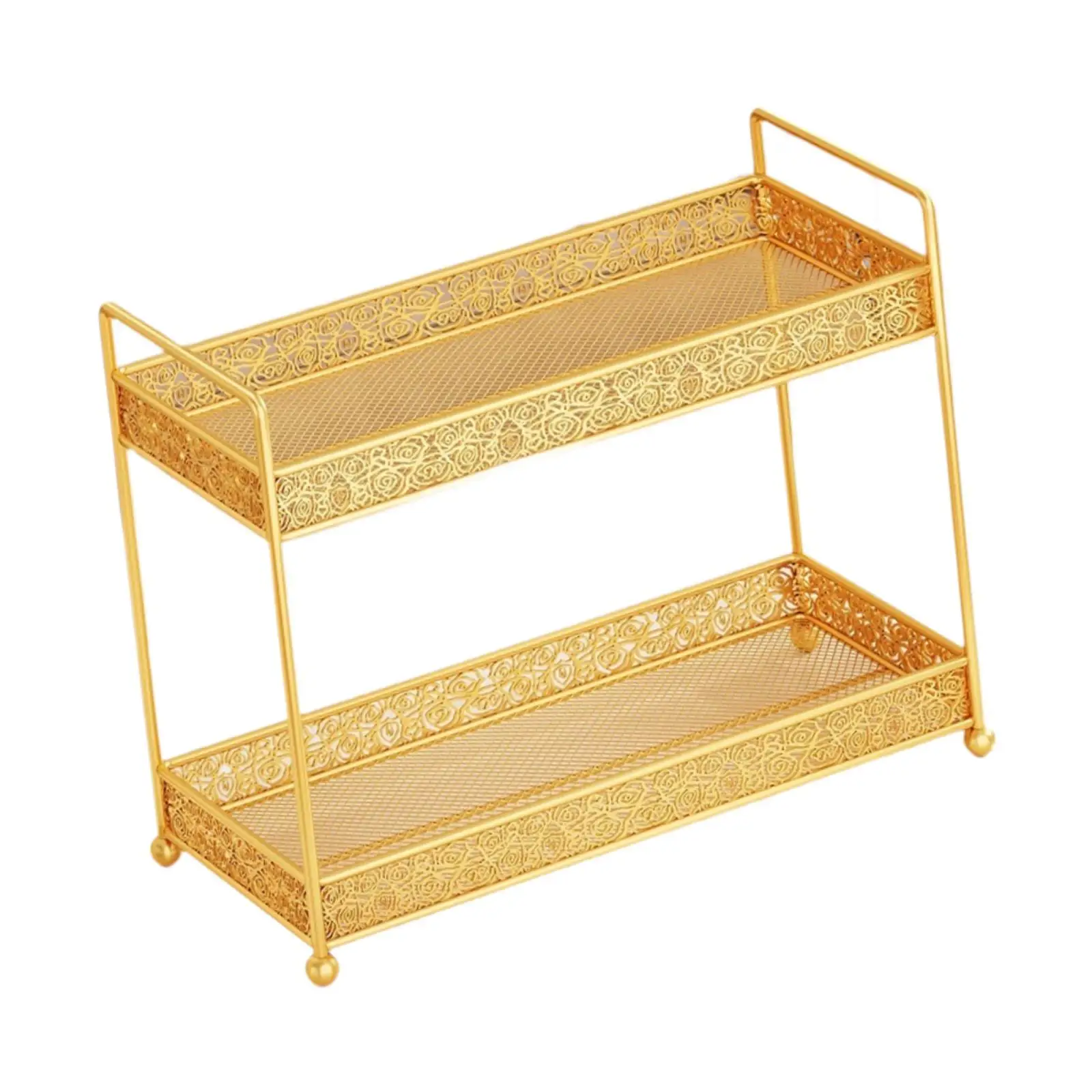 Worktop Organizer Rack Level Serving Platted Bathroom Organizer Storage