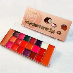 Waterproof and Sweatproof Makeup Tray, Lipstick, Eye Shadow, All in One, Matte, 20 Colors