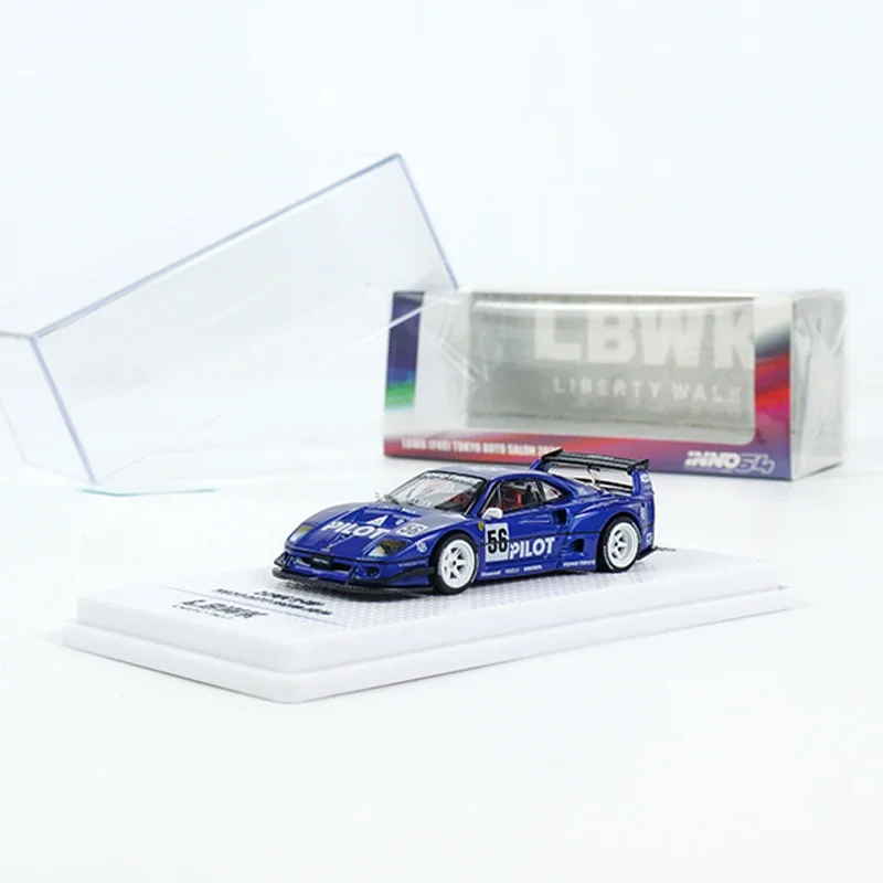 INNO 1:64 Model Car F40 LBWK Auto Salon 2024 Alloy Die-Cast Collection Sport Vehicle