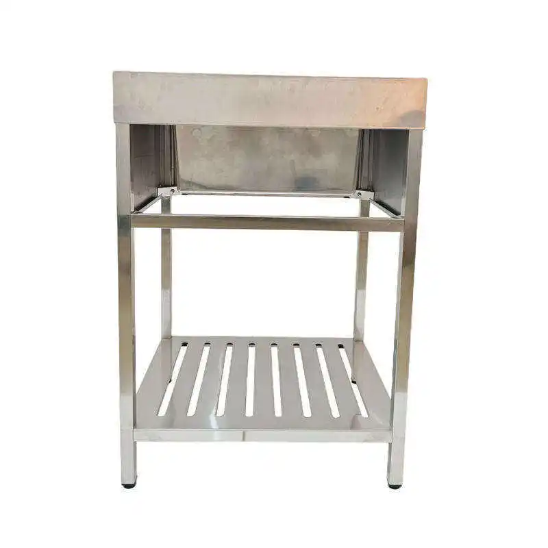 Custom Capacity Commercial Equipment Stainless Steel Sink with Table for Vegetable Washing