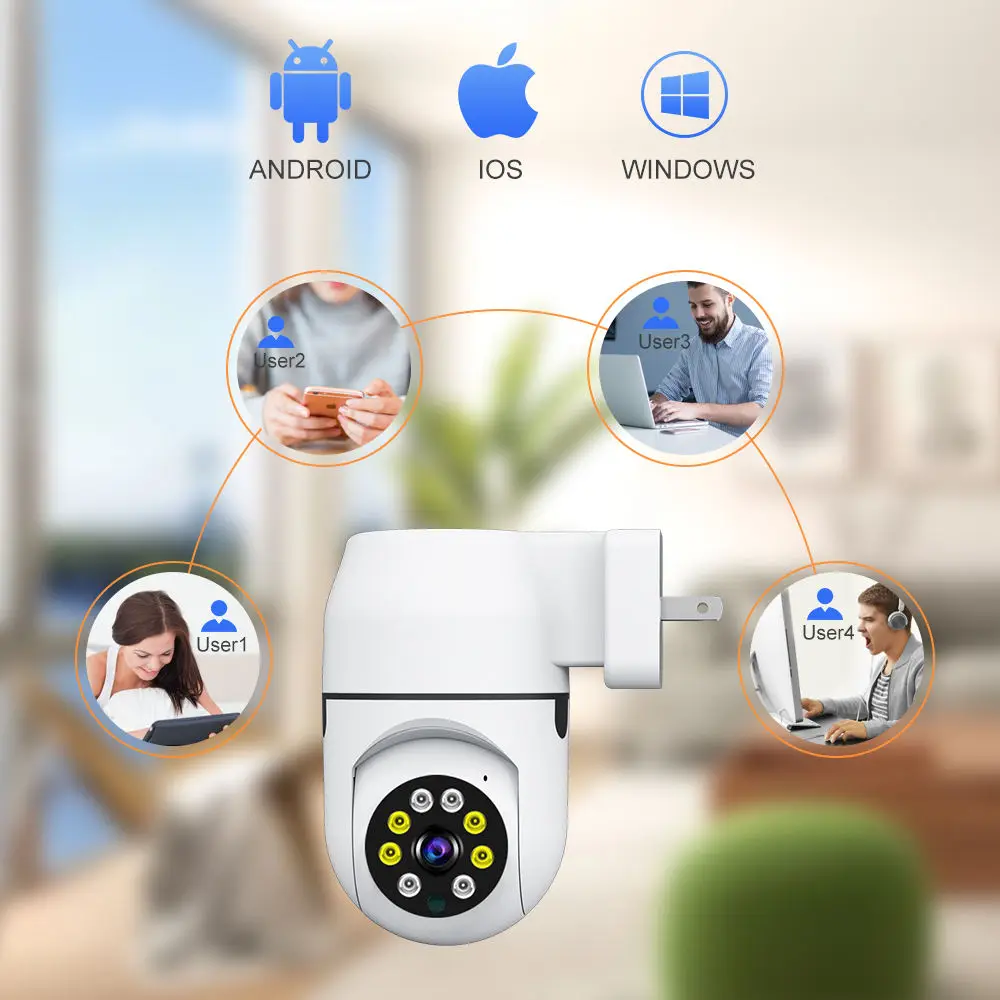 A11 Mini telecamera Wifi Smart Home PTZ Webcam Telecamera IP di sicurezza CCTV LED Visione notturna Baby Monitor Video sorveglianza Spina UE USA