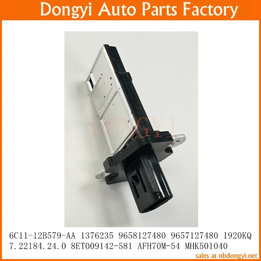 Mass Air Flow Sensor OE No. 6C11-12B579-AA 1376235 9658127480 9657127480 7.22184.24.0 8ET009142-581 AFH70M-54 MHK501040 1920KQ