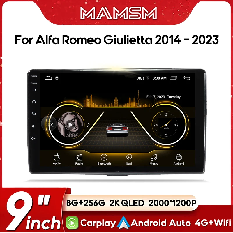 

Автомагнитола на Android для Alfa Romeo Giulietta 940 2013 - 2023 2 Din мультимедийный GPS Carplay Android Автомагнитола стерео головное устройство