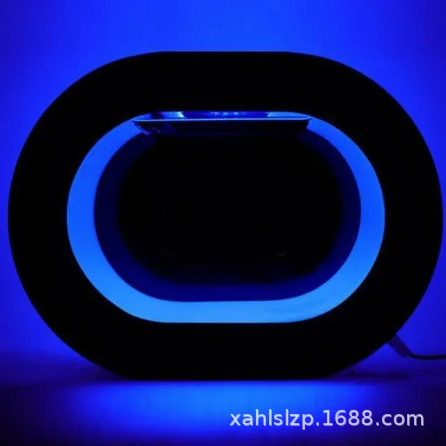 XMSJ 8L/18L/50L Acryl-Quallen-Aquarium – weißes und schwarzes rundes Desktop-Aquarium für kleine Fische, kreative Heimdekoration 4