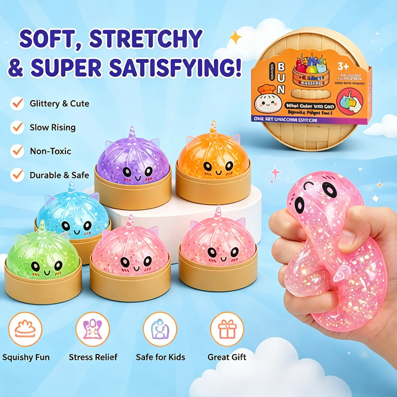 Event Party Favors Goodie Bag Stuffer Soft Squishy Slow Rising Tactile Squeeze Gadget Kawaii Desk Decor Cute Novelty Present