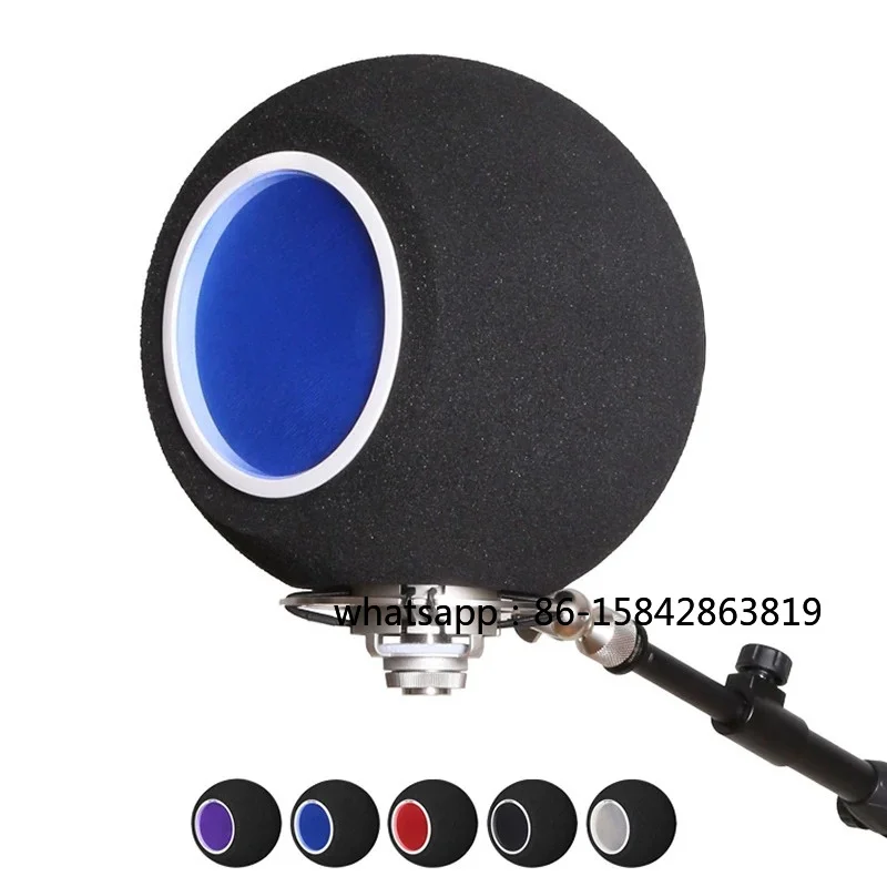 AT350 Microphone Isolation Shield, Portable Reflection Filter, Sound Absorbing Foam for Studio Recording Noise Reduction view 3