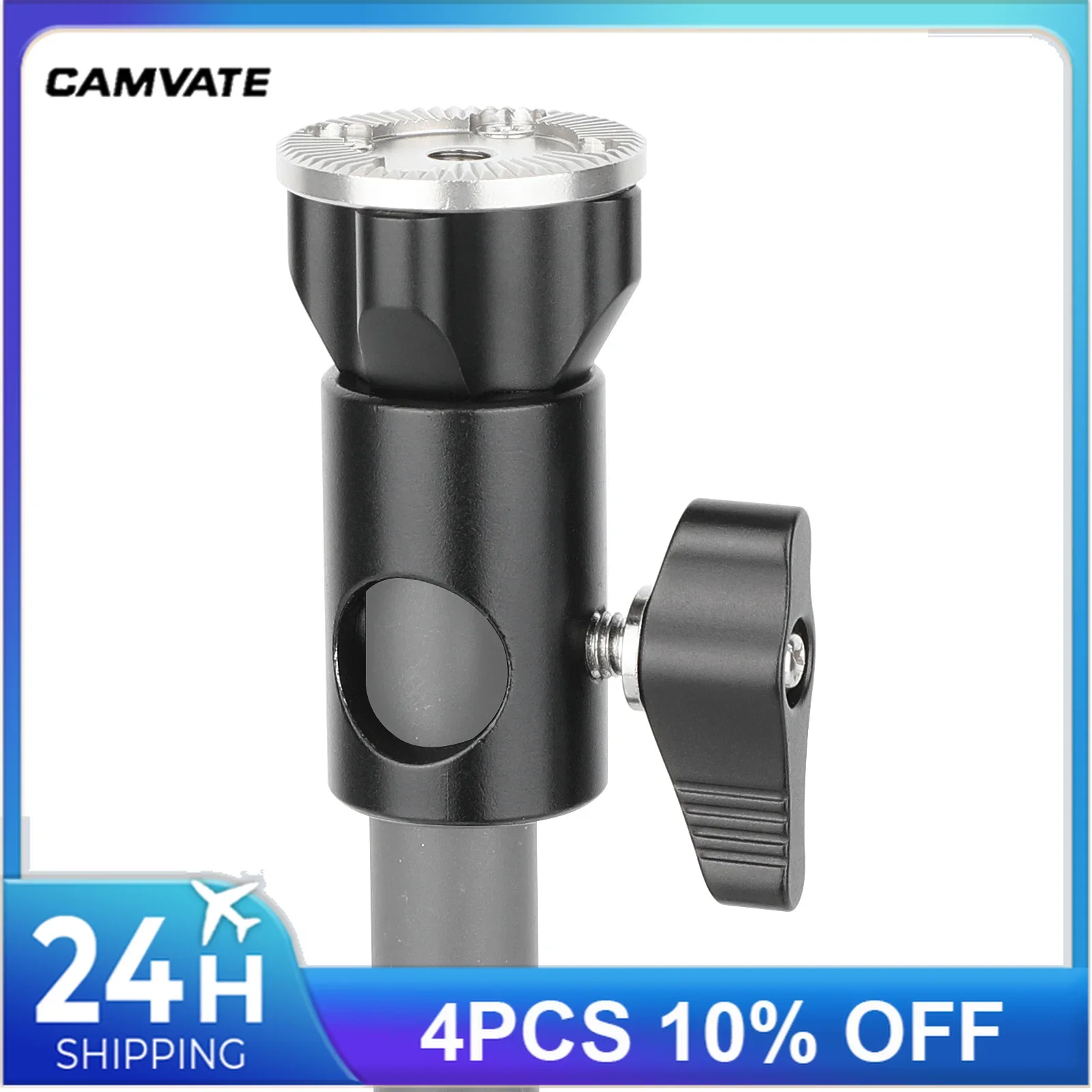 Camvate Arri-Style Rosetten halterung an Lichtst änder adapter für Pol stange Baby Pin für 16mm Stangen zubehör