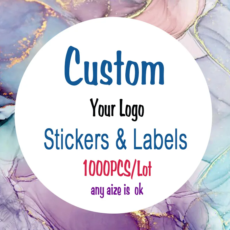 1000 stuks gepersonaliseerde bedrijfsstickers met logo, verpakkingslabels, gepersonaliseerde stickers voor bruiloften, verjaardagen en doopjes, ontwerp je eigen stickers
